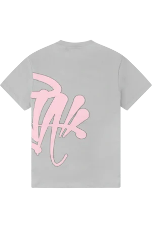 Syna World “Syna” Logo Grey/pink T-shirt 1