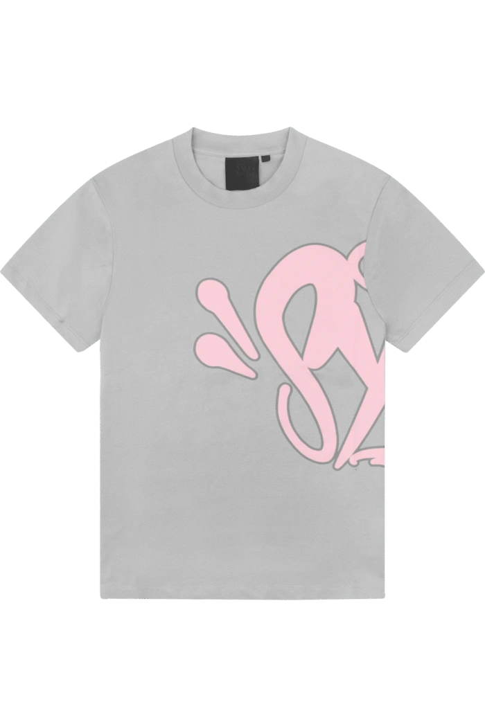 Syna World “Syna” Logo Grey/pink T-shirt