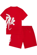 Syna World “Syna” Logo Red/white T-shirt & Shorts Set 1