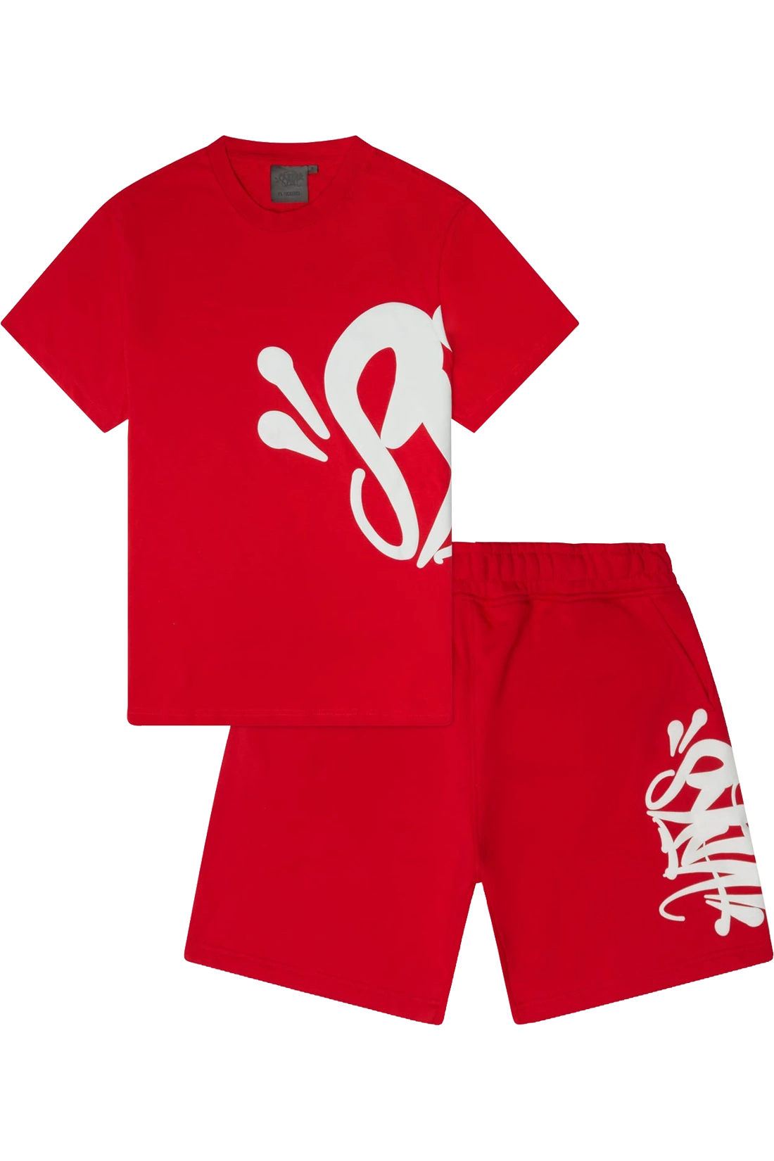 Syna World “Syna” Logo Red/white T-shirt & Shorts Set