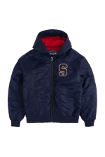 Syna World Tackle Twill Bomber Navy Puffer