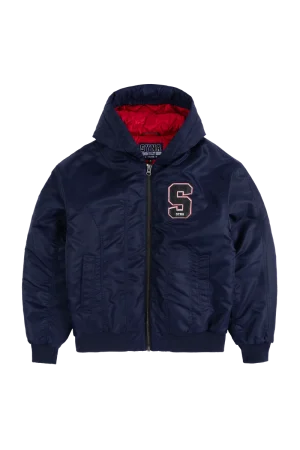 Syna World Tackle Twill Bomber Navy Puffer