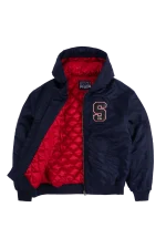 Syna World Tackle Twill Bomber Navy Puffer 4