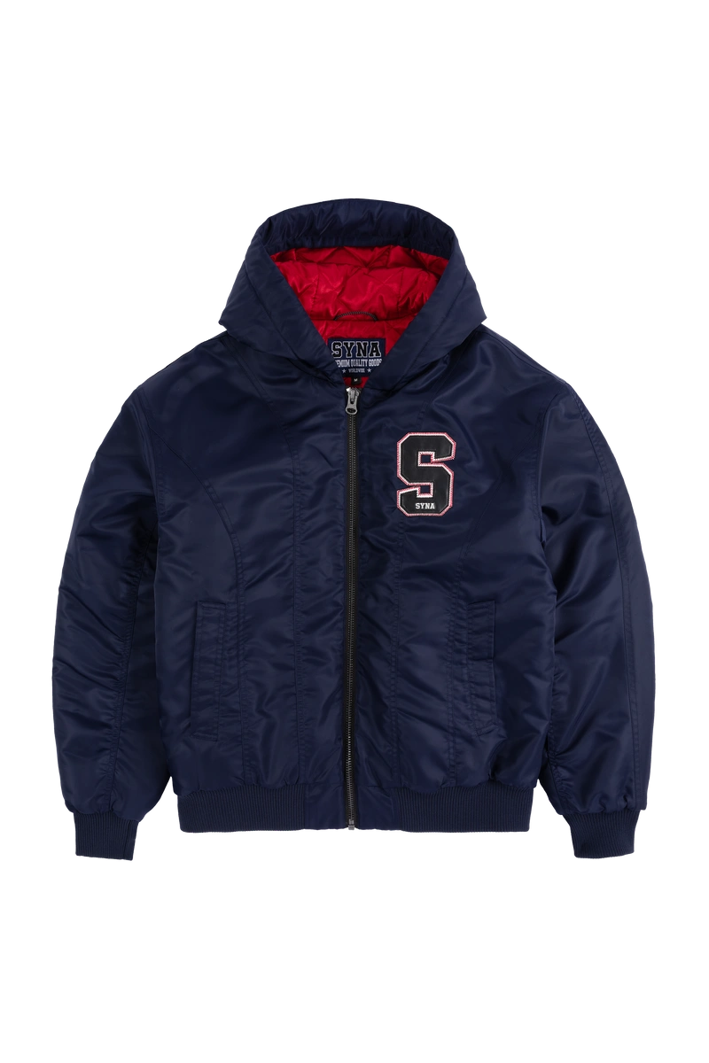 Syna World Tackle Twill Bomber Navy Puffer Syna World Tackle Twill Bomber Navy Puffer