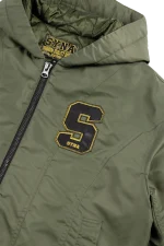 Syna World Tackle Twill Bomber Olive Puffer 2