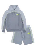 Syna World Team Pipe Grey/volt Shorts Set