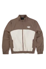 Syna World Team Pipe Track In Brown/beige Jacket