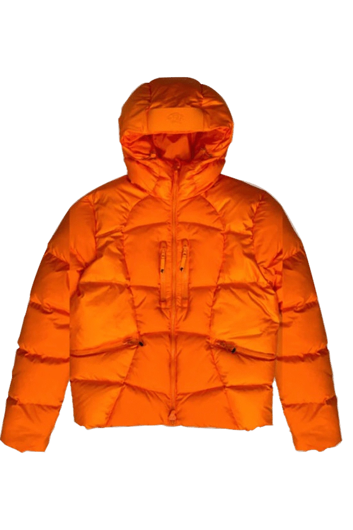 Syna World Wave Puffer Orange Jacket