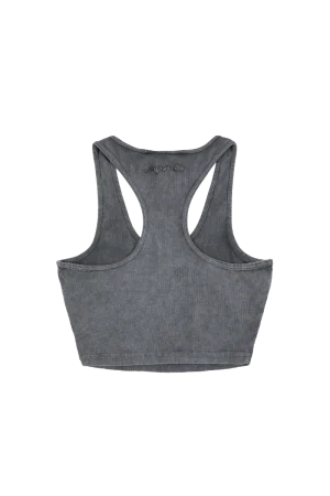 Syna World Women’s Elara Crop Top Charcoal ACID 1