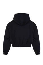 Syna World Women’s Lil Syna Rhinestone Black Hoodie 1