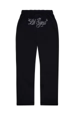 Syna World Women’s Lil Syna Rhinestone Jogger Black Legging