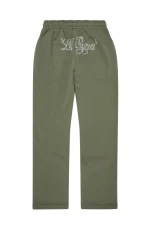 Syna World Women’s Lil Syna Rhinestone Jogger Khaki Legging