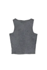 Syna World Women’s Ribbed Charcoal ACID Vest 1