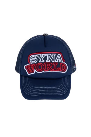 Syna World Workwear Trucker Navy/tomato Cap