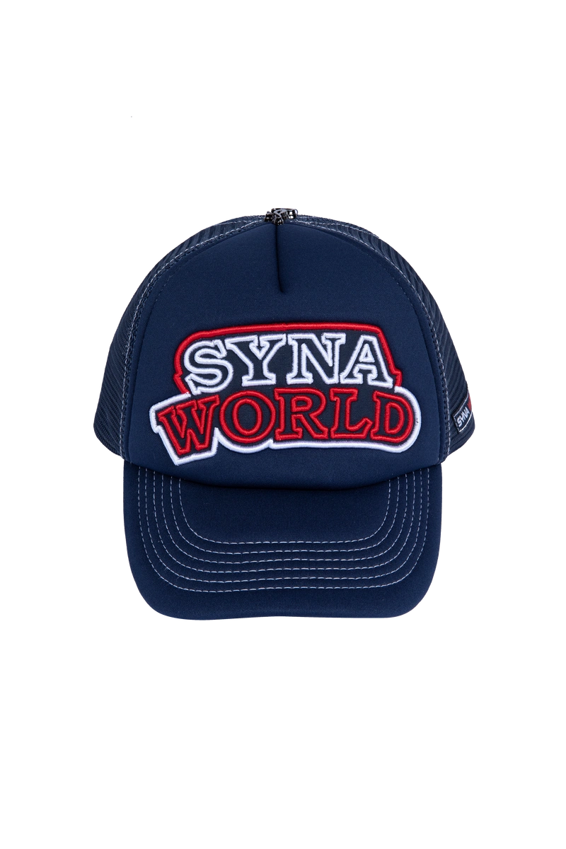 Syna World Workwear Trucker Navy/tomato Cap