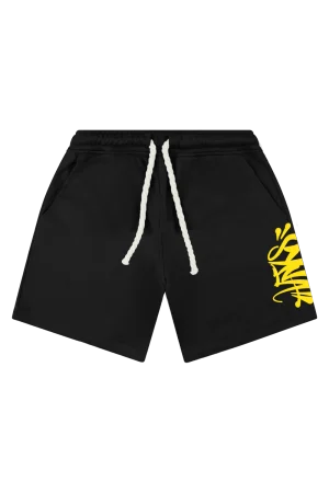 Syna World X Central Cee Team Black/yellow Shorts