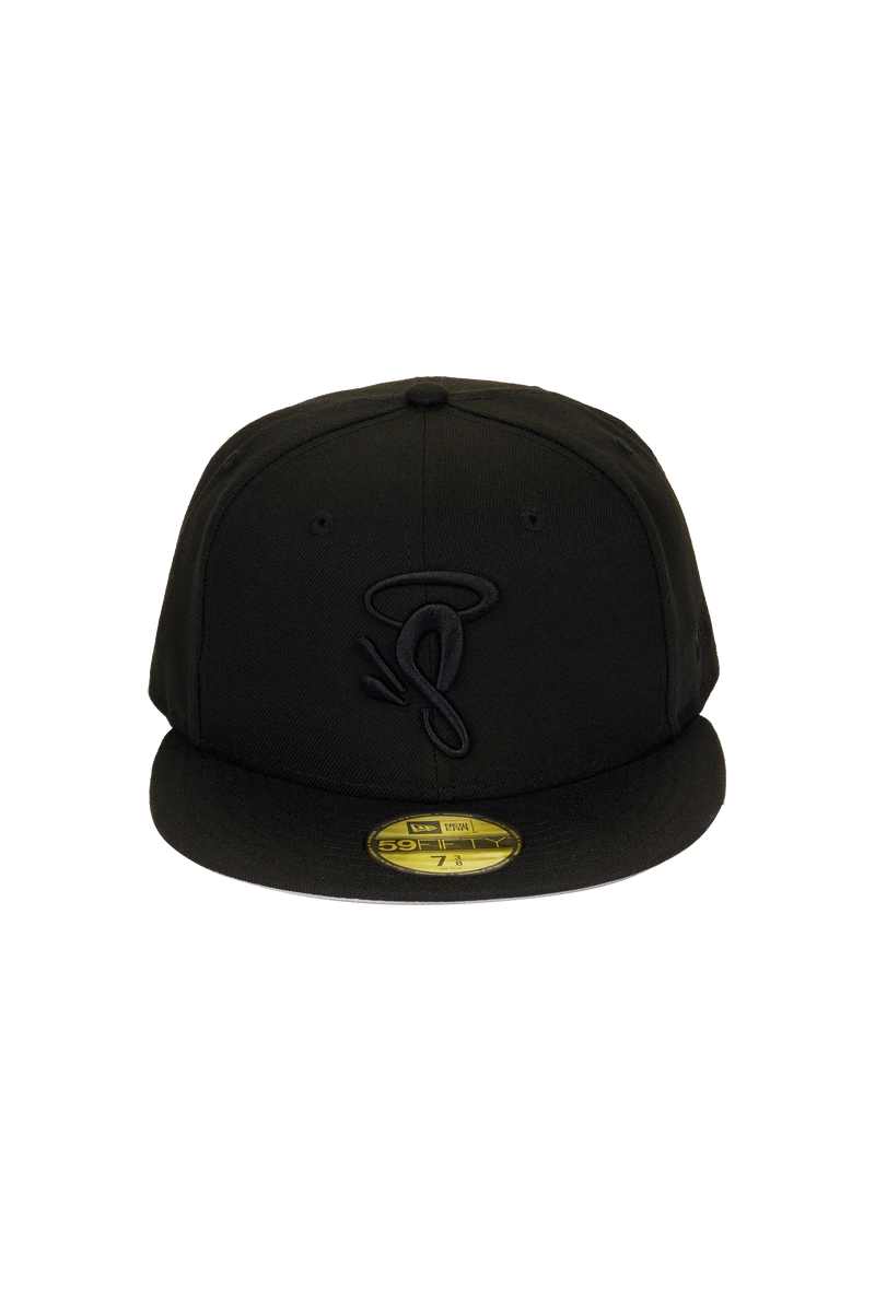 Syna World X New Era 59fifty Fitted Triple Black Cap