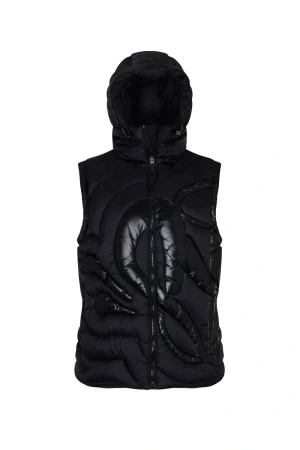 Syna World Xl Logo Gilet Black/black Puffer