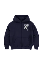 Syna World ZIP Up Navy Blue Hoodie